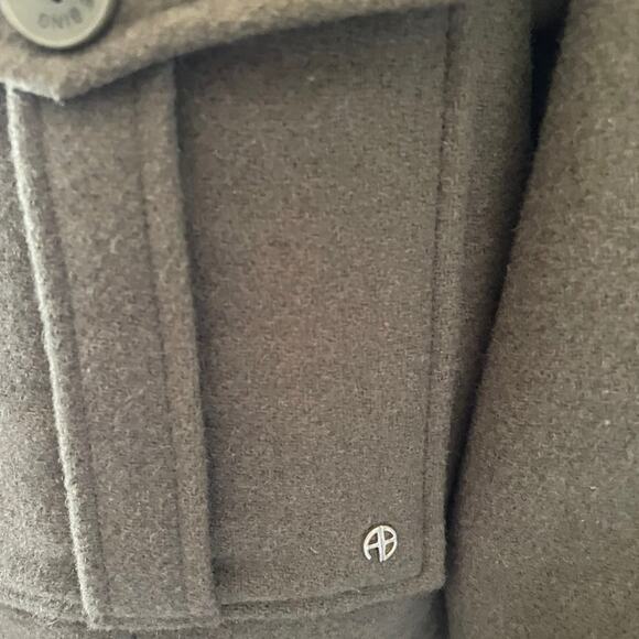 Anine Bing Military Green Cropped Wool Dallas Jacket military equestrian western - Picture 6 of 11